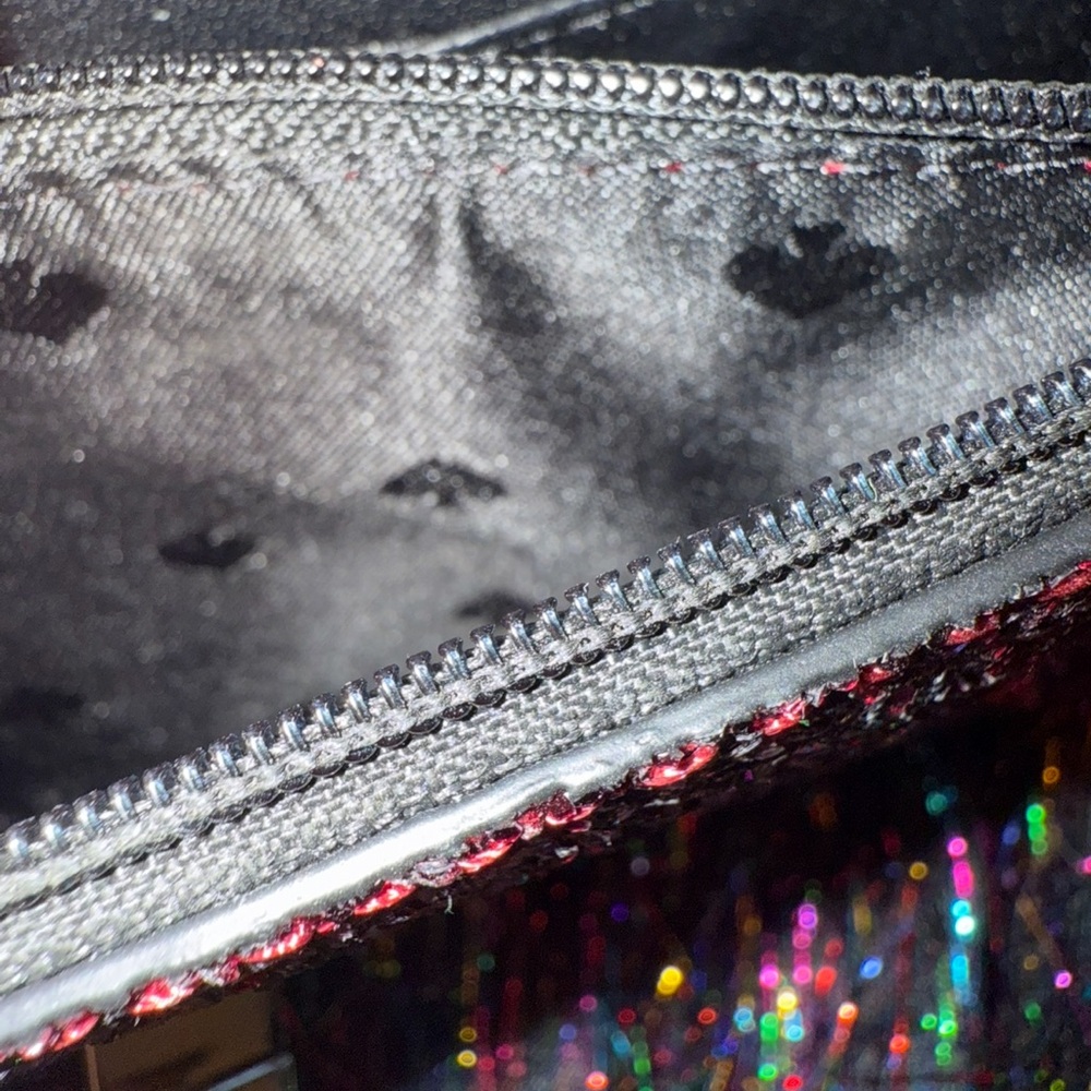 NWOT Kate Spade New York Odette Glitter Mini Bag in Black Cherry - Picture 6 of 6